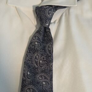 Etro Dark Blue Paisley Silk Tie